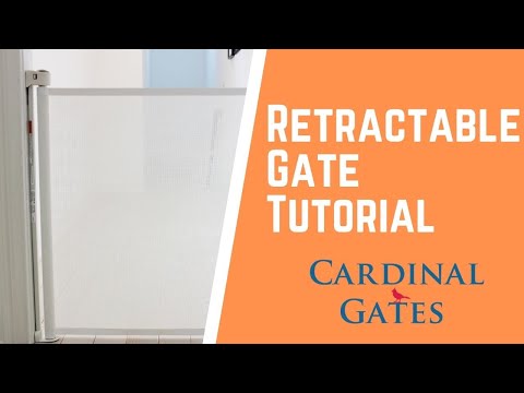 Retractable dog gate video