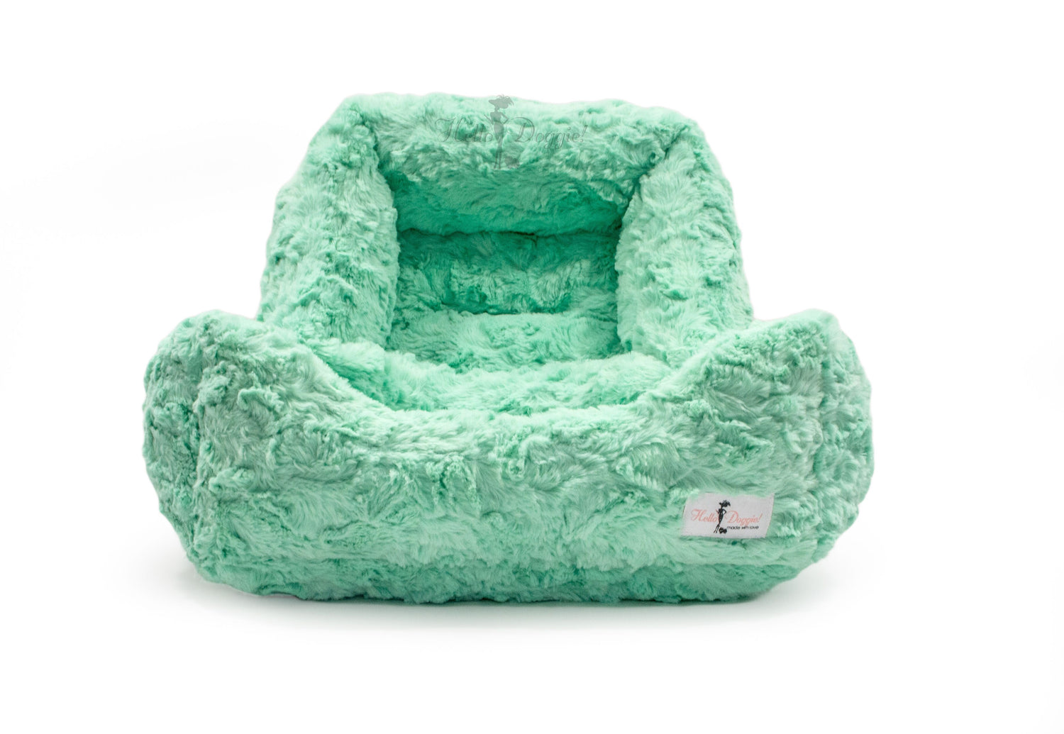 luxury soft dog bed mint color