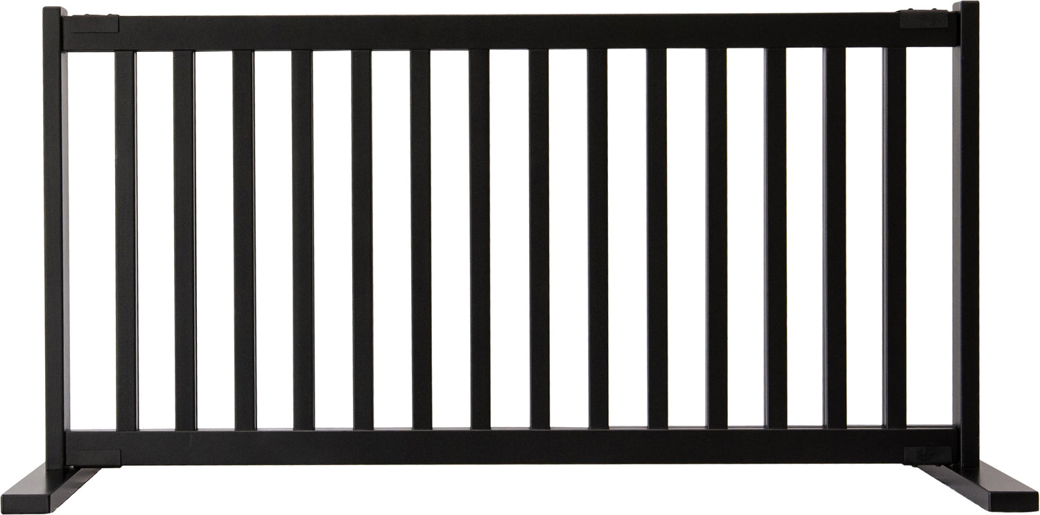 Amish Handcrafted 20" Tall Freestanding Pet Gate Large Black