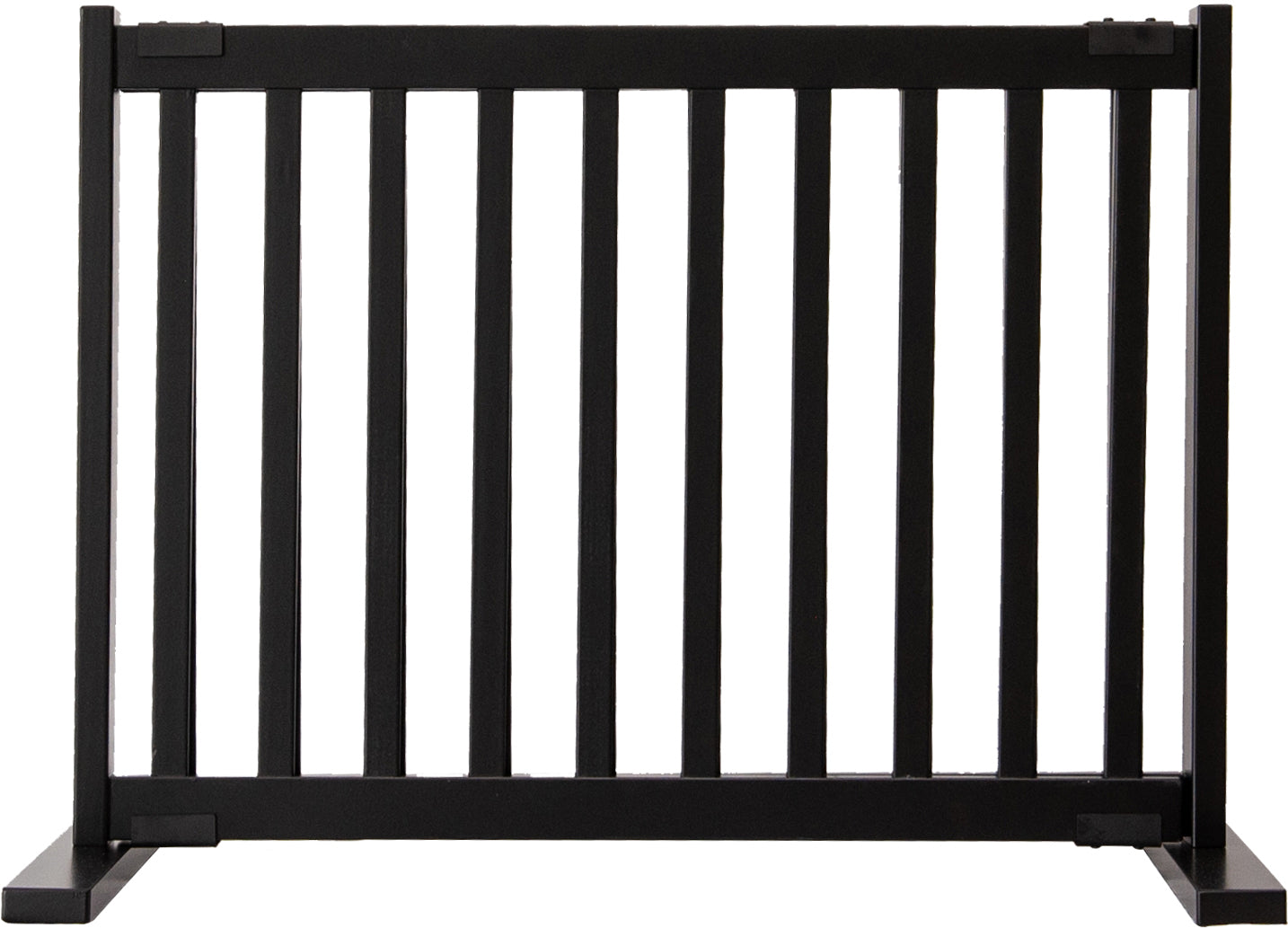 Amish Handcrafted 20" Tall Freestanding Pet Gate Black