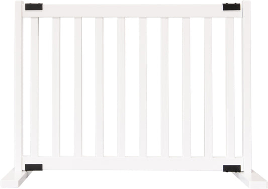 Amish Handcrafted 20" Tall Freestanding Pet Gate White