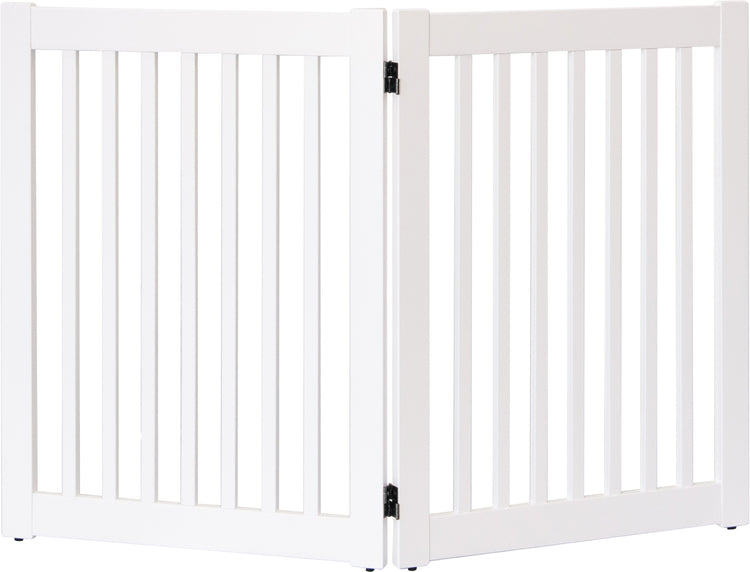 Amish Handcrafted 2 Panel Dog Gate White