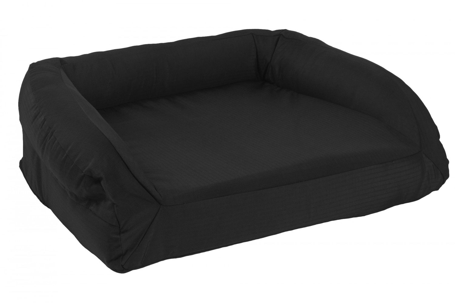 chew resistant durable tough orthopedic dog bed black