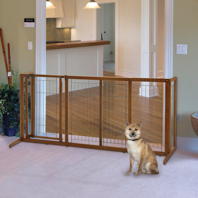 luxury freestanding dog gate with legs