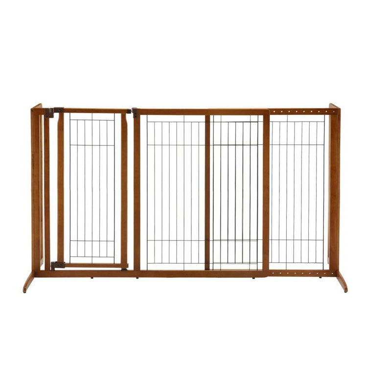 deluxe freestanding dog gate