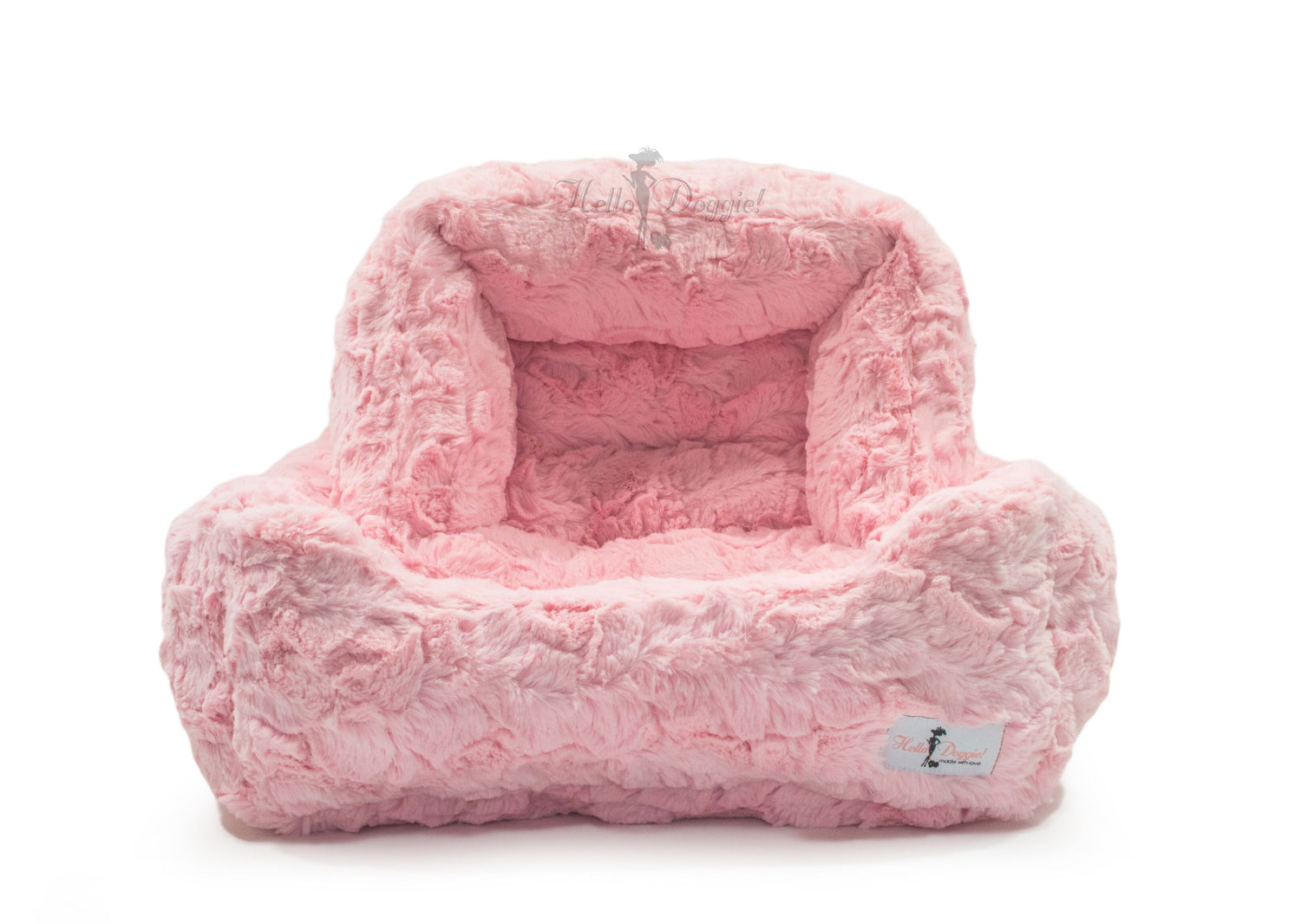 luxury soft dog bed pink color