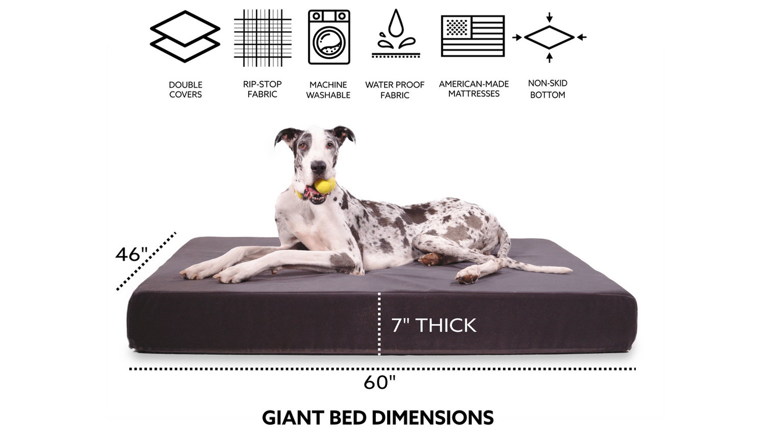 giant dog beds for big dog breeds
