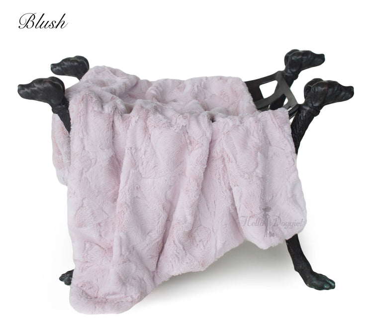 luxury dog blanket pink color