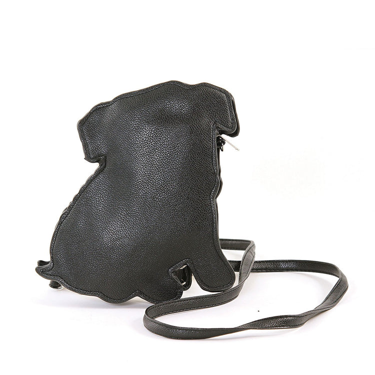 Backside of English Bulldog Puppy Crossbody Bag