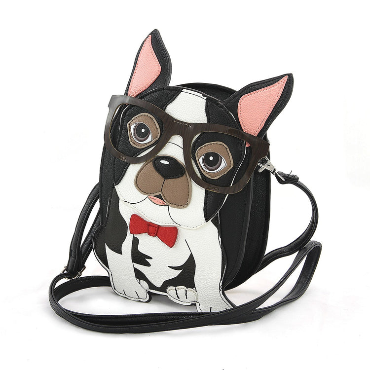 boston terrier bag with strap